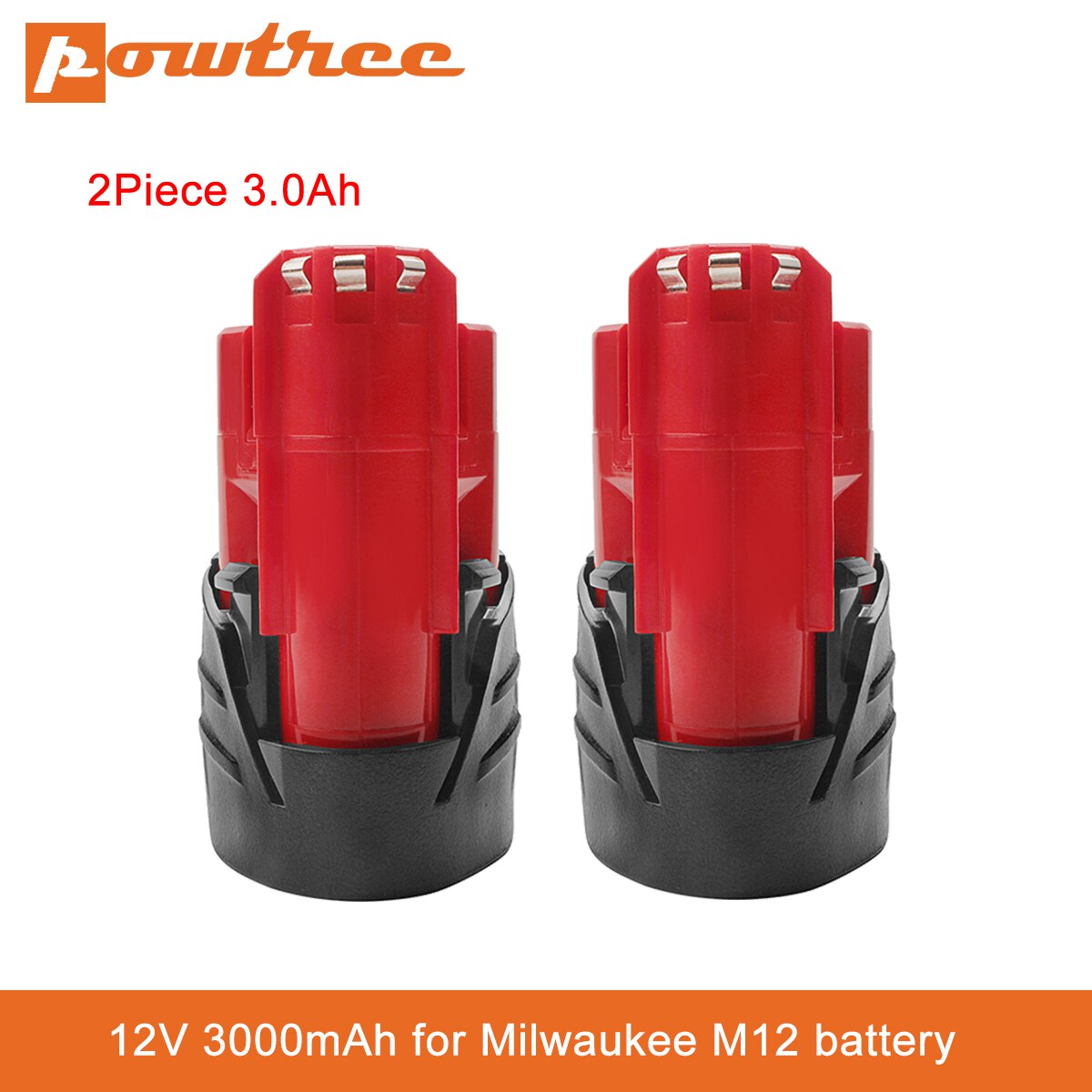 Power Tools Batterij Voor Milwaukee M12 12V 9000Mah Oplaadbare Li-Ion Batterij Xc 48-11-2440 48-11-2402 48-11-2411 48-11-2401 C12: 2 Piece 3.0Ah