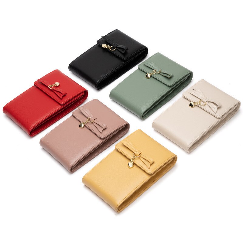 Kleine schoudertassen dames strik dames portemonnee pu leren crossbody tas dames telefoontasje dames