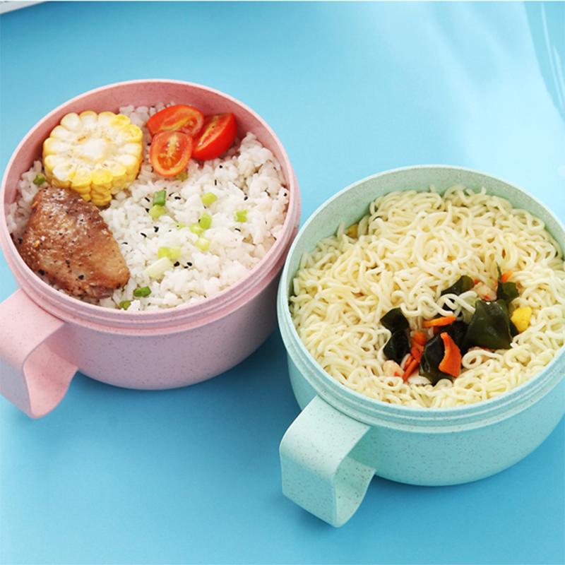 Fiambrera de trigo para bebé, vajilla, contenedor de comida Bento, caja de Sushi para chico, aperitivo de fruta para bebé, tazón de microondas portátil para el almuerzo