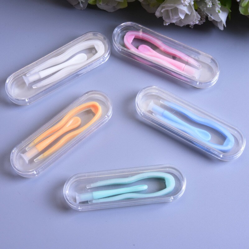 1 Set Multicolor Portable Contactlenzen Pincet Met Zuignap Stick Voor Contact Lens Inserter Remover Eyewear Accessoires