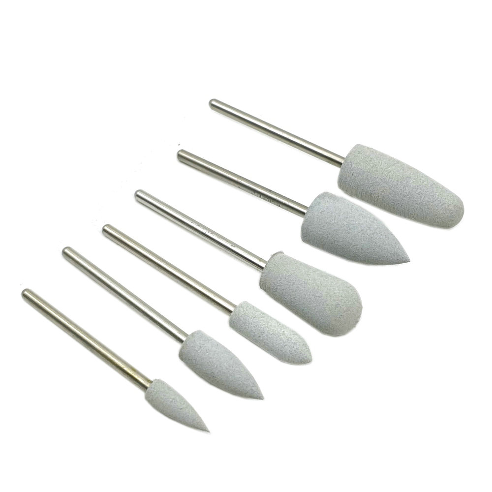 6 uds fresa para manicura diamante cerámica brocas para uñas fresas quitar juego de brocas para uñas Gel máquina herramientas eléctricas para manicura: Azul cielo