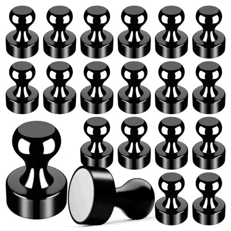 50 x starke magnetische Reißzwecken aus Metall, Neodym-Magnete, Whiteboard, Kühlschrank, Reißzwecke, Energie-Magnetblätter, Reißzwecken für Büro, Schule: 7M / Gold