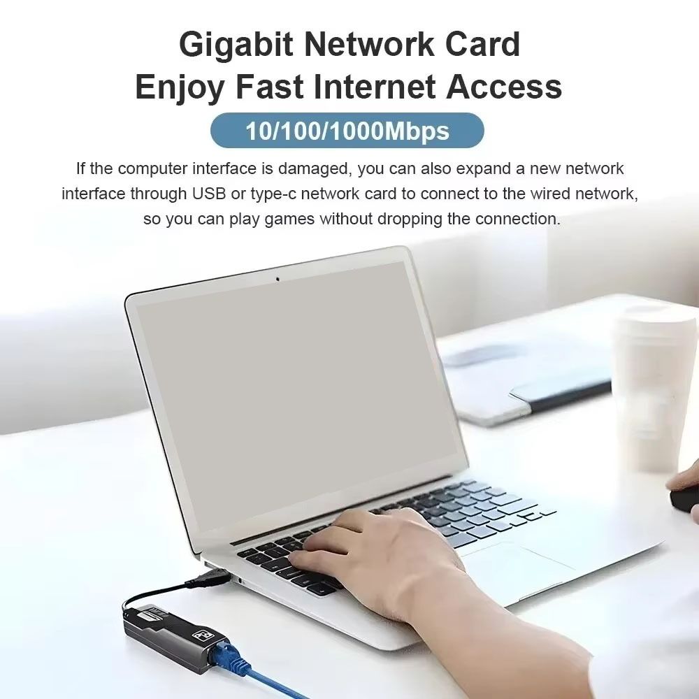 Dongle wi-fi placa de rede usb para antena lan 1000 mbps adaptador wifi usb adaptador 3.0 gigabit usb ethernet