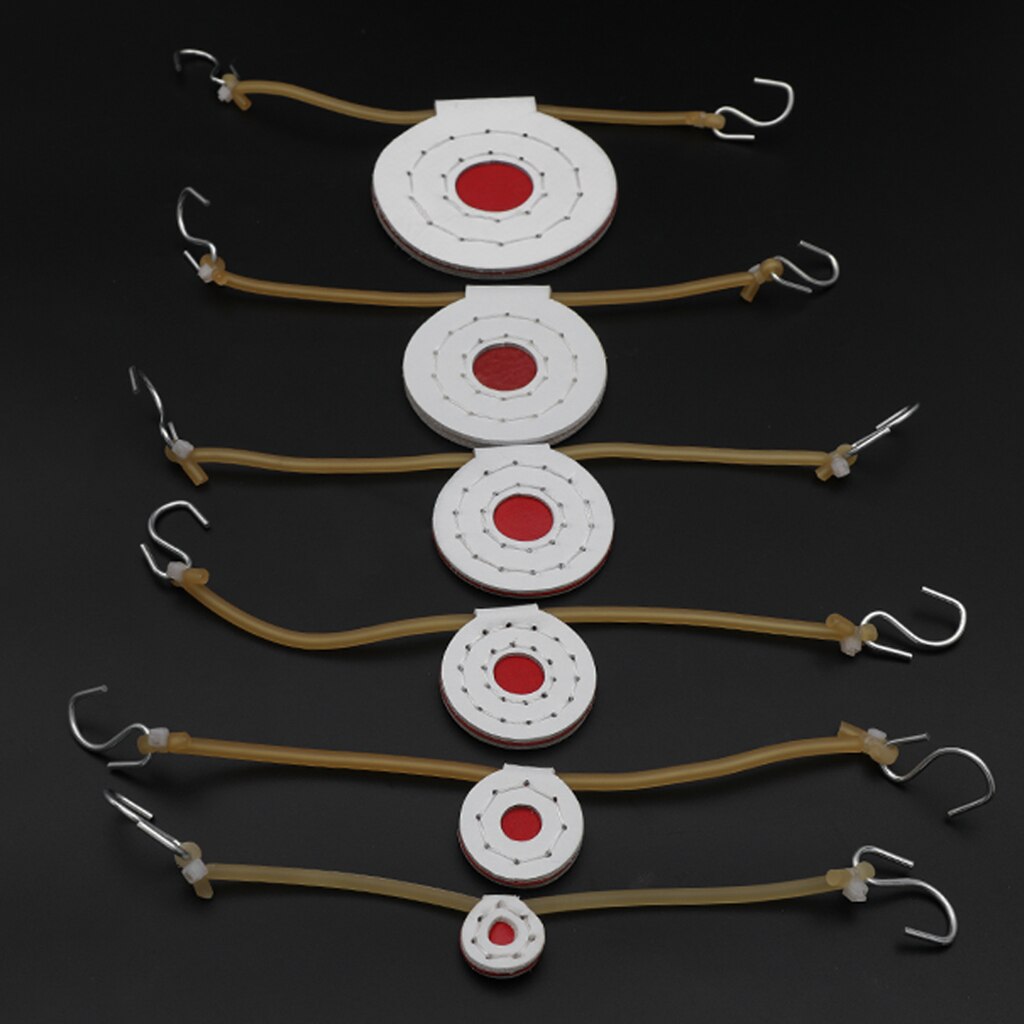 Objetivo giratorio de 3/4/5/6cm, accesorios para disparar, 6 uds.
