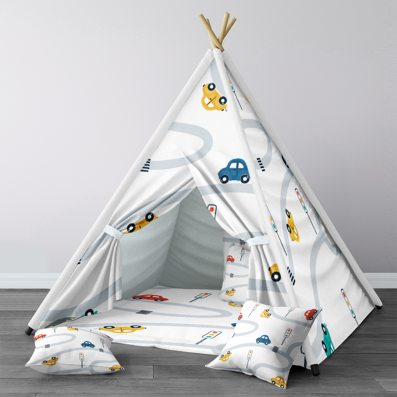 Spielzelt für kinder, wigwam, tragbares indoor-spielzelt für kinderzimmer, white way automodell 1330