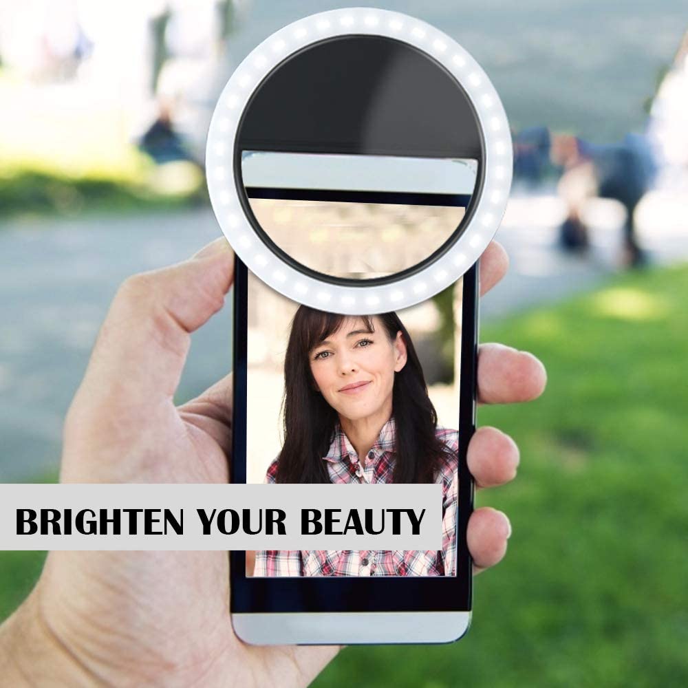 Selfie Led Ring Lamp, draagbare Clip-On Selfie Vullen Licht Voor Telefoon/Android Smart Telefoon & Fotografie/Camera Video/Maakt up