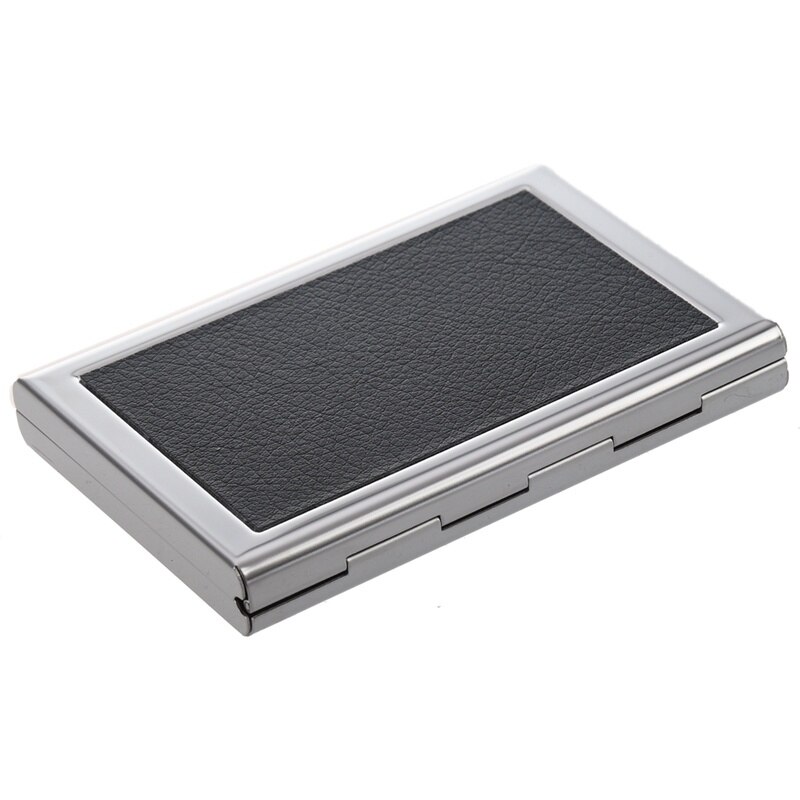 Waterdichte Aluminium Pocket Portemonnee Zakelijke Creditcard Draagbare Houder Case Black