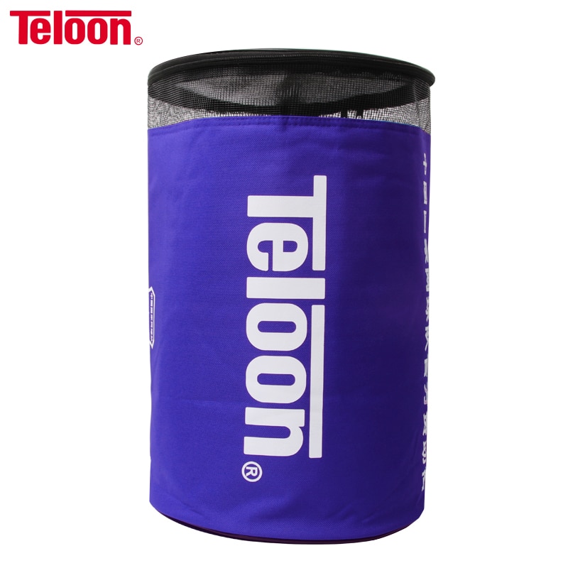 Pelotas de tenis Teloon, bolsa de cubo, accesorios de tenis de un solo hombro grueso, paquete de barriles, carga fácil, capa de aislamiento de 100 bolas
