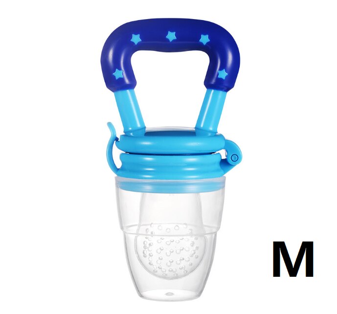 3 Maten 4 Kleur Fruit Tepel Tandjes Baby Tandjes Tepel Veiligheid Baby Speelgoed: Blue M