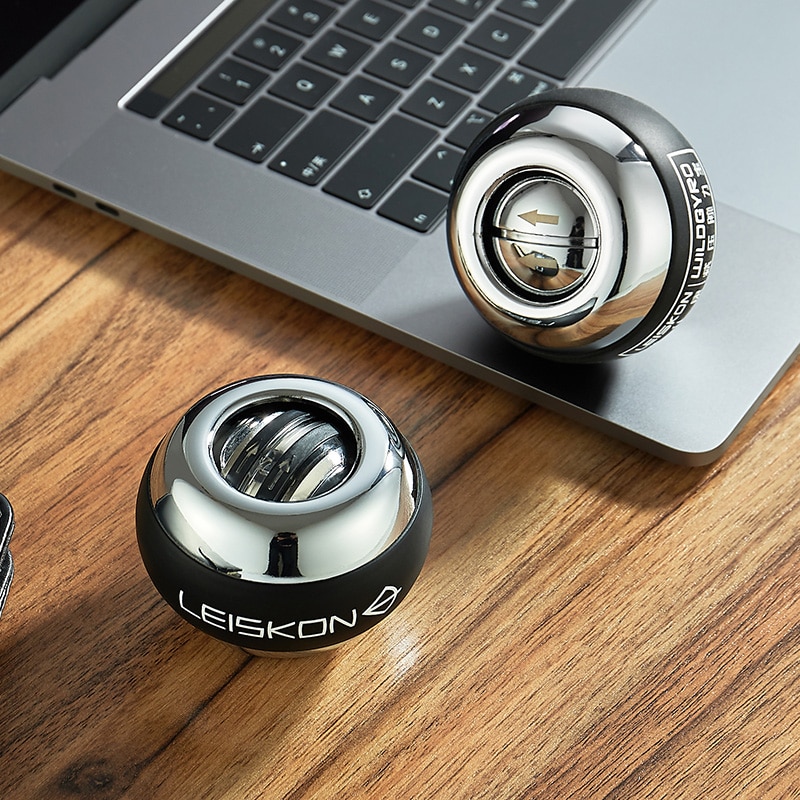 LED Gyroscopic Powerball Autostart Range Gyro Power Wrist Ball With Counter Arm Hand Muscle Force Trainer Fitness Equipment