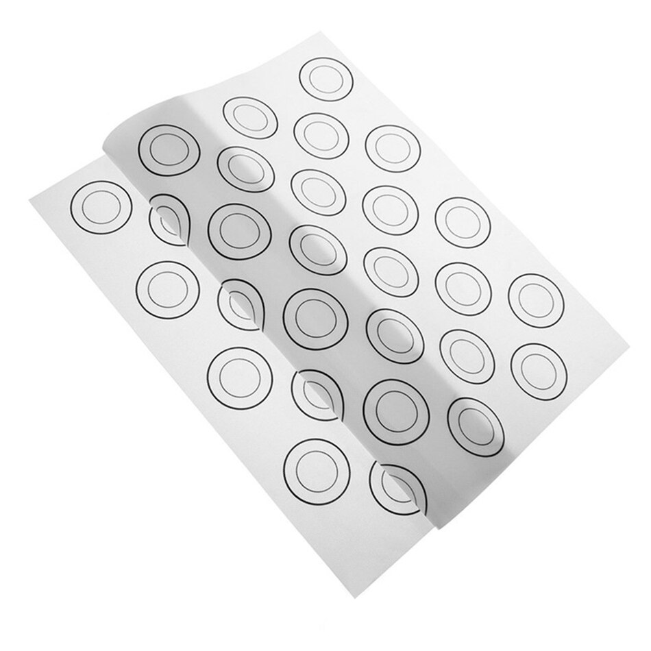 Silicone Dough Mat Bakeware 40*30cm Macaron 44 Circles Pastry Oven Pasta Tool Baking Sheet Tray Liner Mat Cake Pad