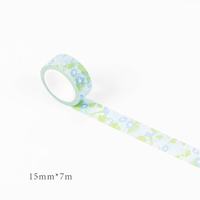 15mm * 7m söta kawaii kyoto dekoration japanska naglar dekorativa washi-tejp gör-det-själv scrapbooking maskeringstejp skolkontorstillbehör: 1