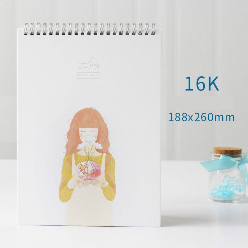 Deli 16k/8k skitsepapir til kunst maleri tegning skitsering kawaii skitsekunstner elev skitsebog 40 ark malerartikler: C1