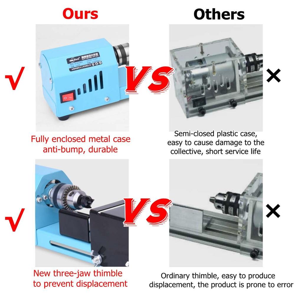 150W Electric Wood Lathe Beads Grinding Polisher and Polishing Beading Machine DIY Woodworking Buddha Pearl Drill Rotary Tool