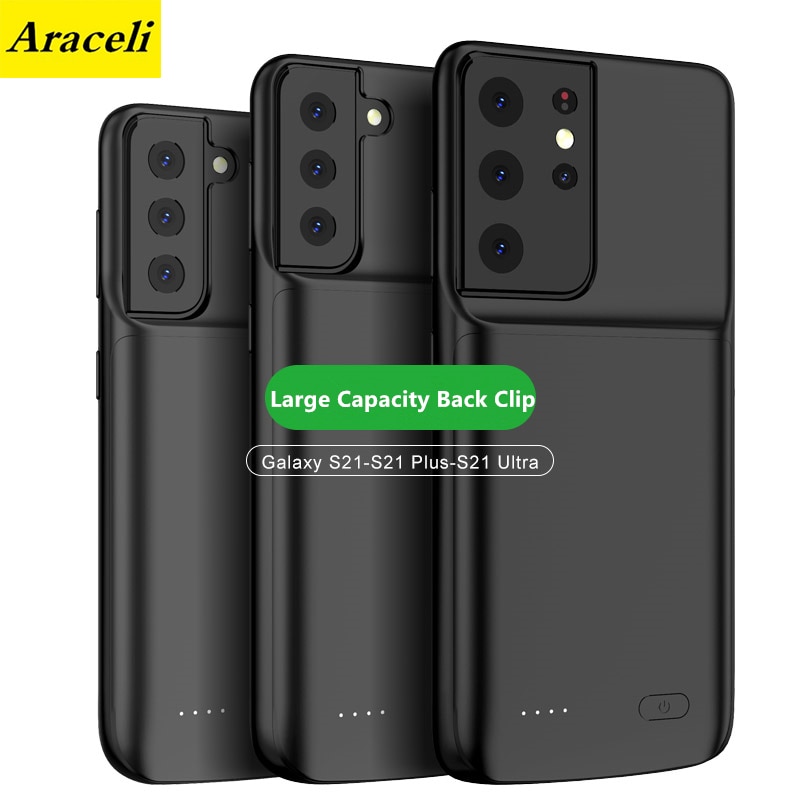 Araceli Neue Für Samsung Galaxis S21 S21 Plus S21 Ultra Batterie fallen Telefon Batterie Ladegerät fallen Abdeckung Energie Bank