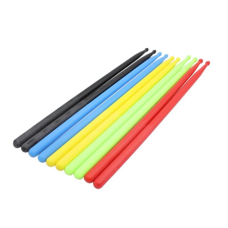 1 par de palos de tambor de nylon, accesorios de nylon, palos de tambor, accesorios de batería, baquetas de batería