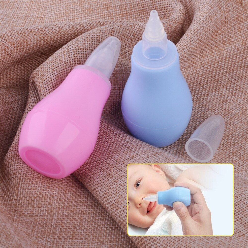 Bébé enfants aspirateur Nasal Silicone -né nez enfant en bas âge nettoyant infantile Snot aspirateur pointe souple produits de soins pour bébés au-dessus de 3 mois