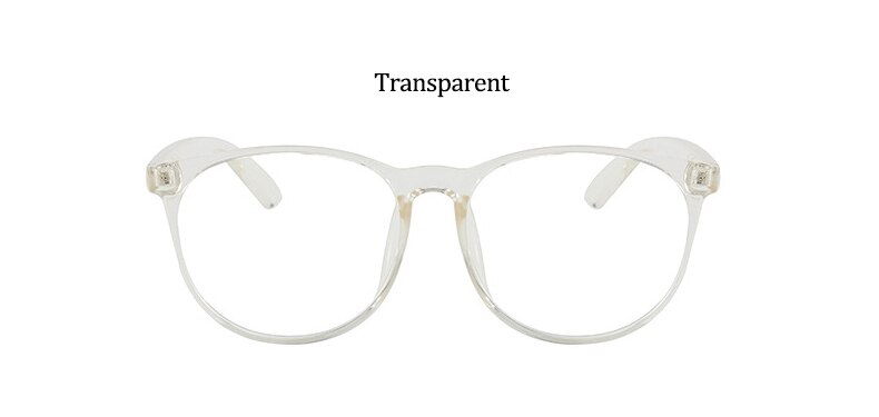 Montura de gafas ópticas transparentes para mujer, lentes ópticas transparentes con montura redonda Estilo Vintage, antiluz azul,: Transparent