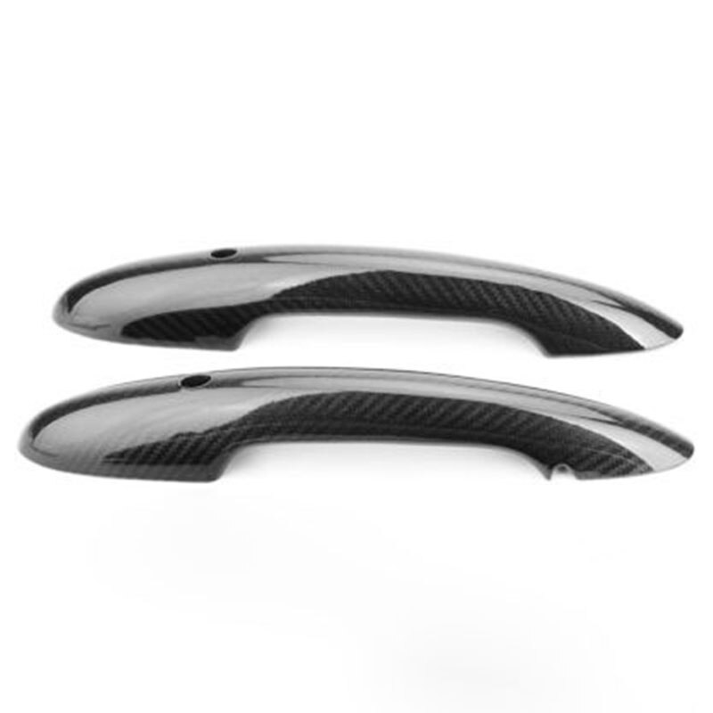 Carbon Fiber Protect Door Handle Cover Accessories with Keyhole for Mini Cooper F55 F56 F54 F60 R55 R56 R60 Countryman