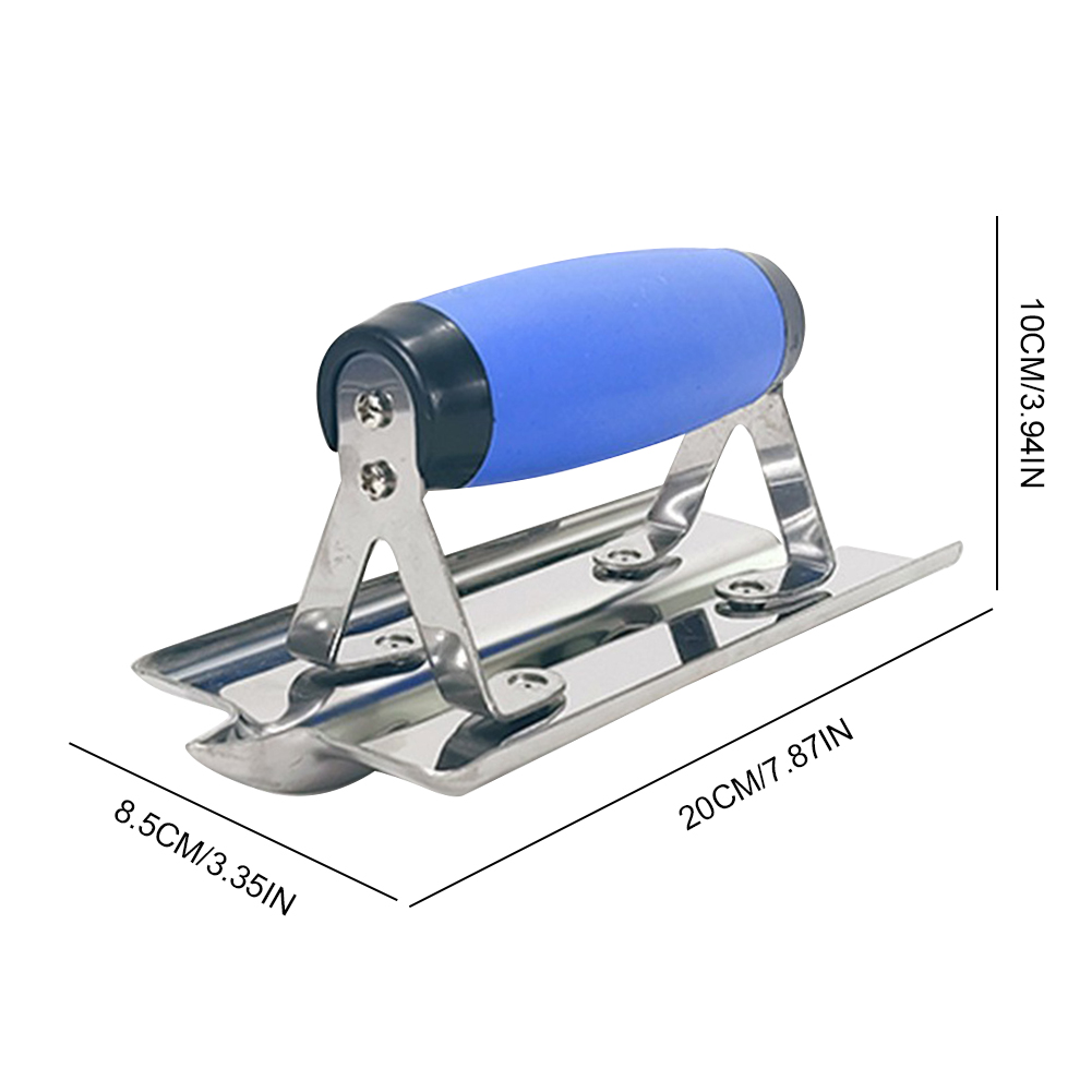 Concrete Hand Edger Or Groover Concrete Tools Stainless Steel Pool Trowel Flat Finishing Trowel Masonry Construction Hand Tool