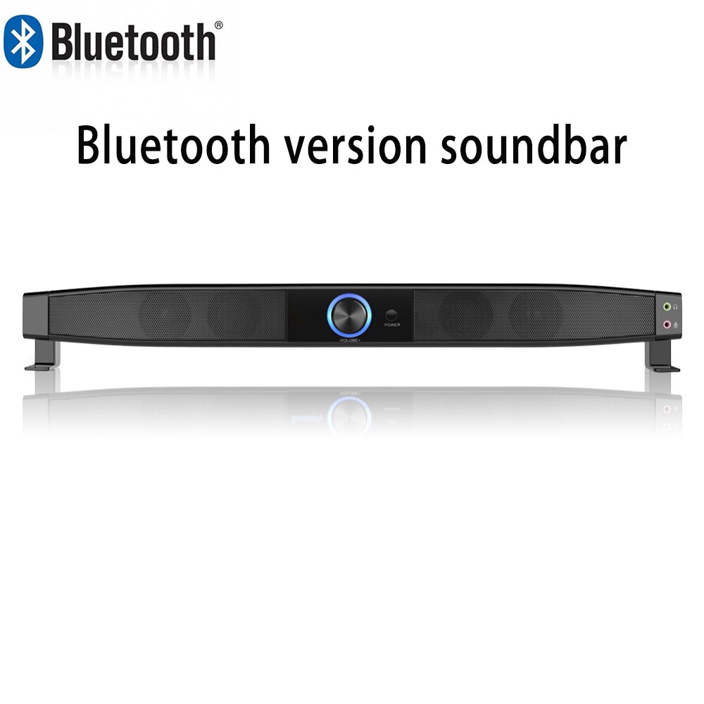 10W pc sound bar Home theater wired wireless soundbar tv Multimedia Desktop Loudspeakers with Headphone/Mic Jack For PC Laptop