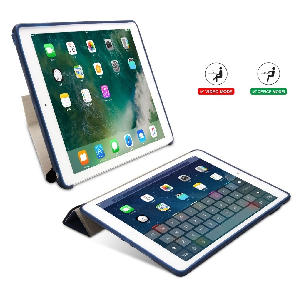 Für iPad Pro 9,7 Fall, intelligente Abdeckung mit Silikon TPU Weichen Zurück Multi-Falten Tabletten Fall für iPad Pro 9,7 zoll Coque