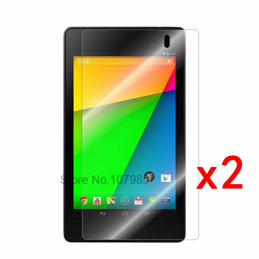 2 stuks Voor Google Asus Nexus 7 K008 ME571K Me571L Nexus 7 2 ) tablet Screen Protector Beschermende Screen Film + Schone Doek