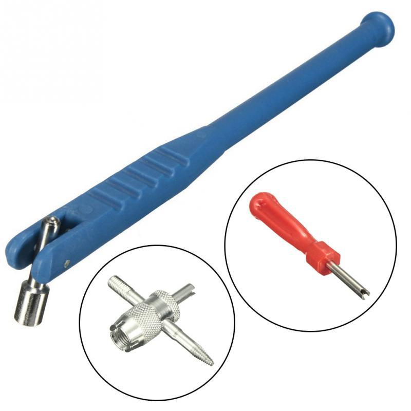 Universal 1 Set Tire Valve Puller Tire Repair Tools Tire Hub Valve Installation Repair Tool Car Mot Pull Removal Wrench Tool Kit