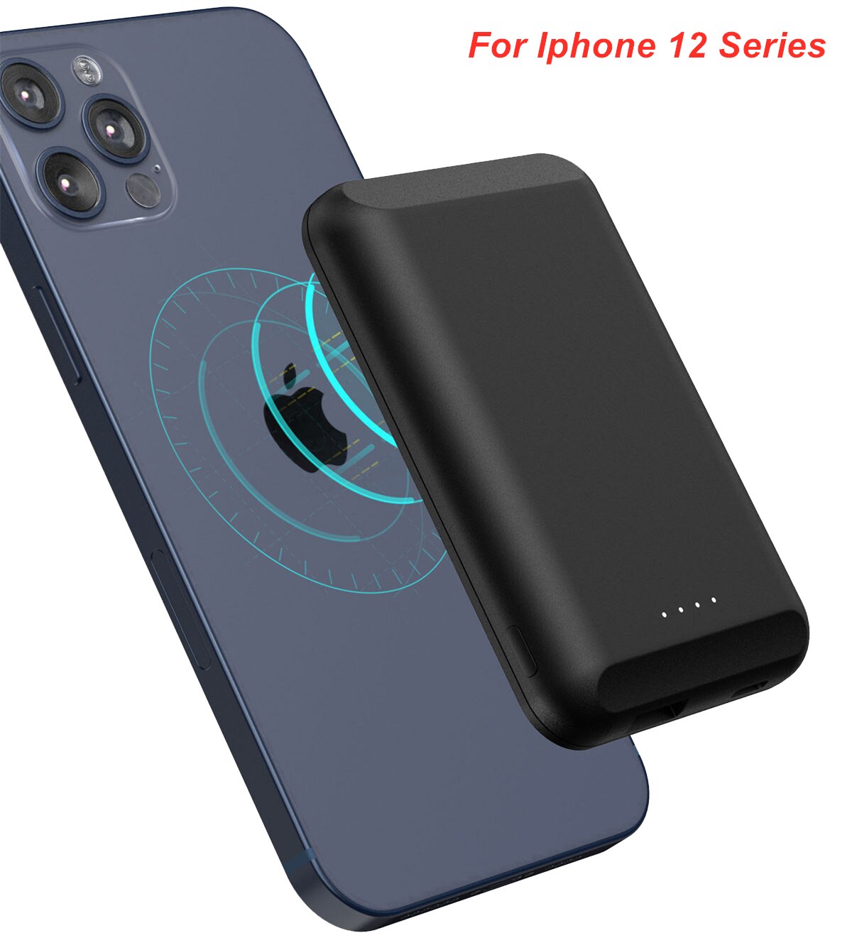 5000 Mah Batterij Case Voor Iphone 12 12Pro 12 Pro Max 12 Mini Magnetische Power Bank Snelle Draadloze Opladen Magsafe charger Telefoon