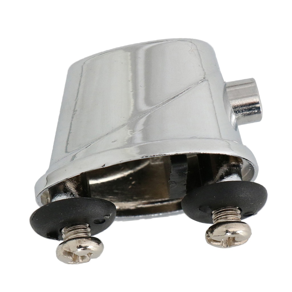 Agarradera de tambor de Metal plateado con tornillos de montaje para piezas de tambor Tom Snare