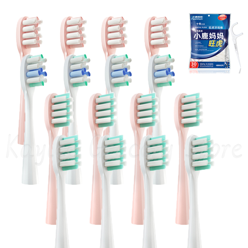 Voor Usmile Vervangende Tandenborstelkoppen Y1/Y 1S/Y2/Y3/Y4/U1/U2/U3/U4/U 2S/P1/P3/P10/P10pro Vervang Borstelkoppen Mondstukken 4/8/12Pcs