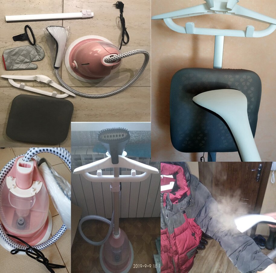 2000W Garment steamer household handheld ironing machine 10 gear adjustable vertical flat steam iron clothes steamer