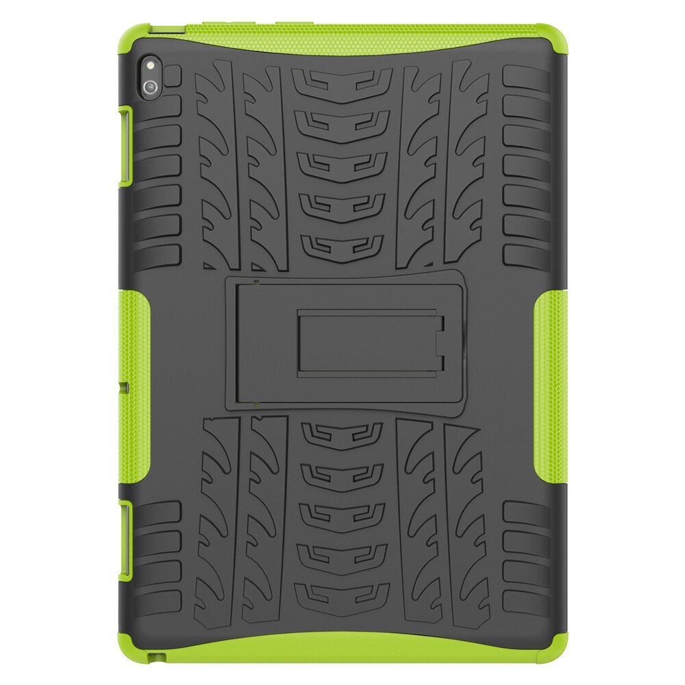 For Lenovo Tab E10 Case 10.1 inch TB-X104F TB X104F Case Shockproof Armor TPU+PC Hybrid armor Stand Tablet Cover: Green
