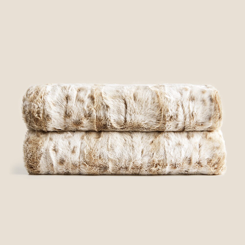 Harige Thermische Dikke Winter Worp Deken Pluizige Faux Fur Sofa Deken Bed Cover Luxe Couch Gooi Deken