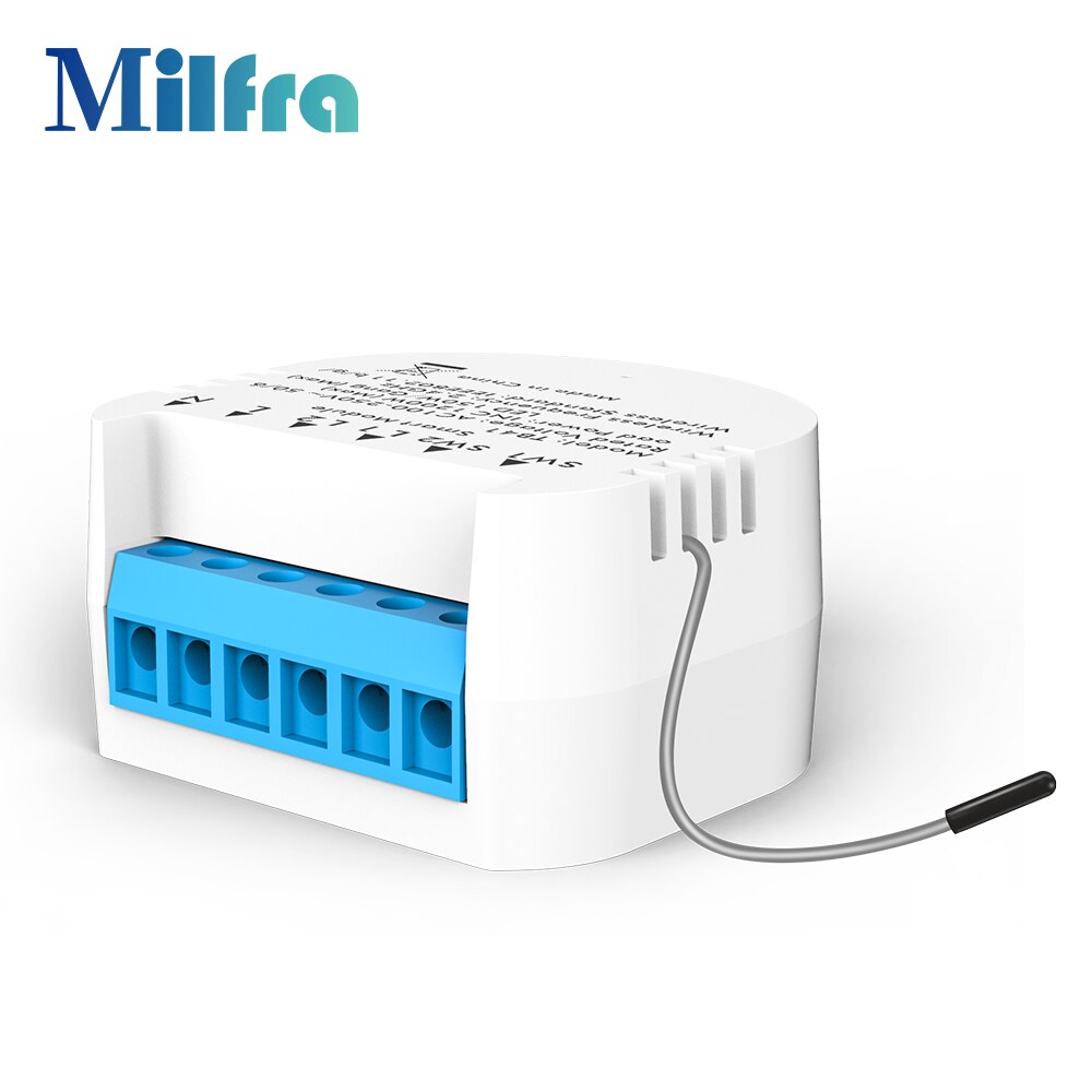 Milfra Mini DIY Remote Control Module Ordinary Switch Seconds Become Wifi Smart Light Switch for Assistant Alexa Tuya Smart Life: Default Title