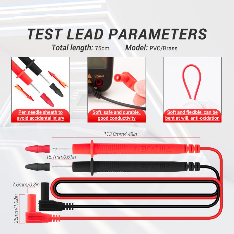 1999 Digital Multimeter Clamp Meter 500A Current Voltage NCV Test with backlight B85C
