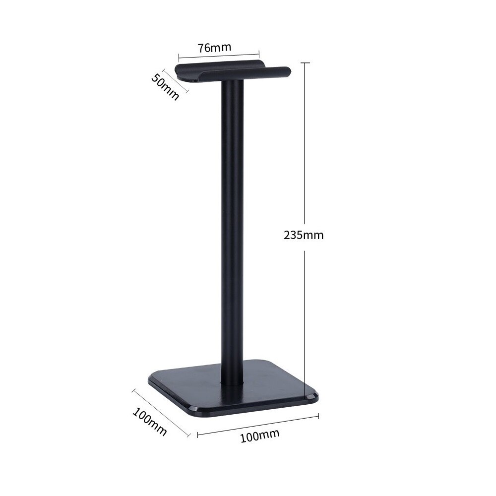 Universal holder til hovedtelefoner bordstativ simpelt display høretelefonholder pc-skærm vægkrog desktop mount hovedtelefon holder