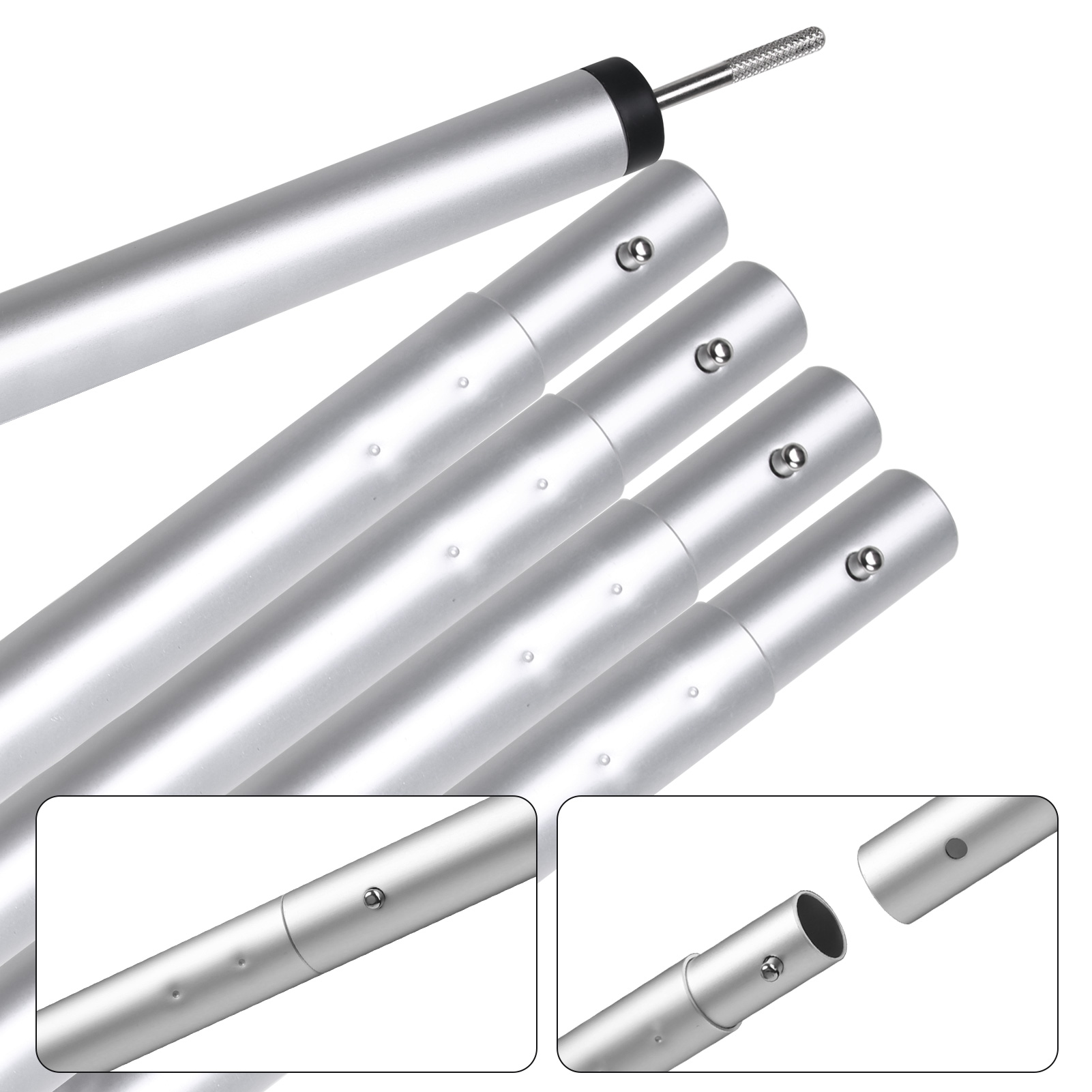 197CM Folding Tarp Pole Awning Rod Foldable Tent Pole Support Stand Pole Outdoor Camping Sun Shelter Sticks Tent Accessories