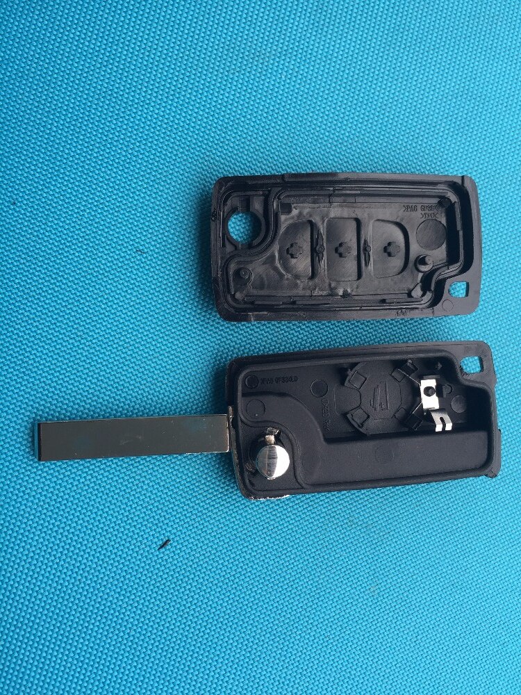 Für Citroen C4 Picasso 3 Taste Key FOB Remote Fall Flip Shell Blank Licht HU83 Klinge Uncut Mit Nut Auto zubehör Teile