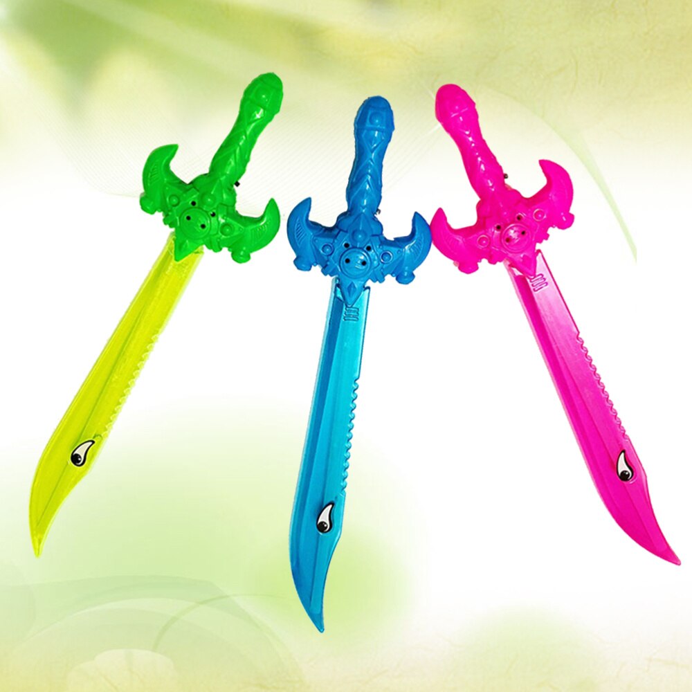 3 Pcs Knife Toys Flashing Plastic Luminous Colorful Playthings Music Sound Toys Children's Toys for Teenagers: Default Title