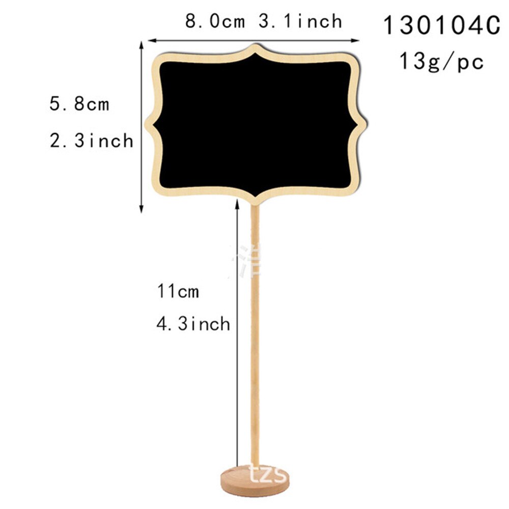 20PCS Wood Chalkboard Plant Tag, Gardening Plug-in Plant