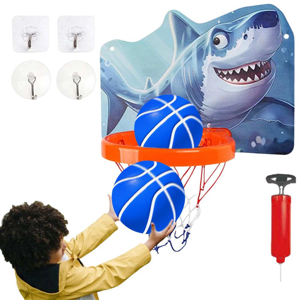 drinnen-Basketballkorb, kleiner Korb, faltbar, leuchtend Ich bin Inneren, Basketballkorb über der Tür, Basketballkorb, Schlafzimmerkorb, verstellbar: Blau