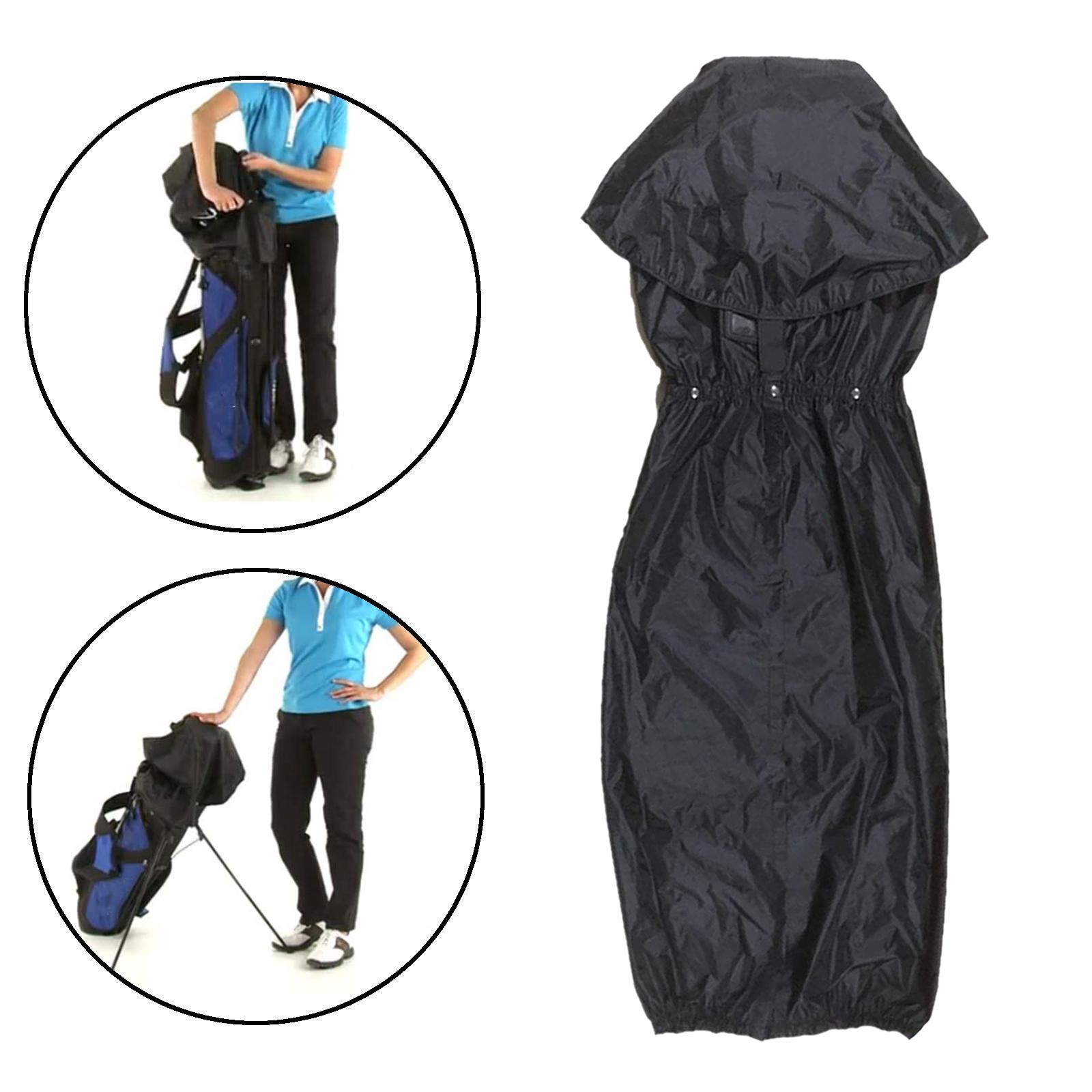 Saco de golfe capas de viagem capa de chuva com capa dupla zíper anti-poeira grande caso capa de chuva para carrinho de golfe