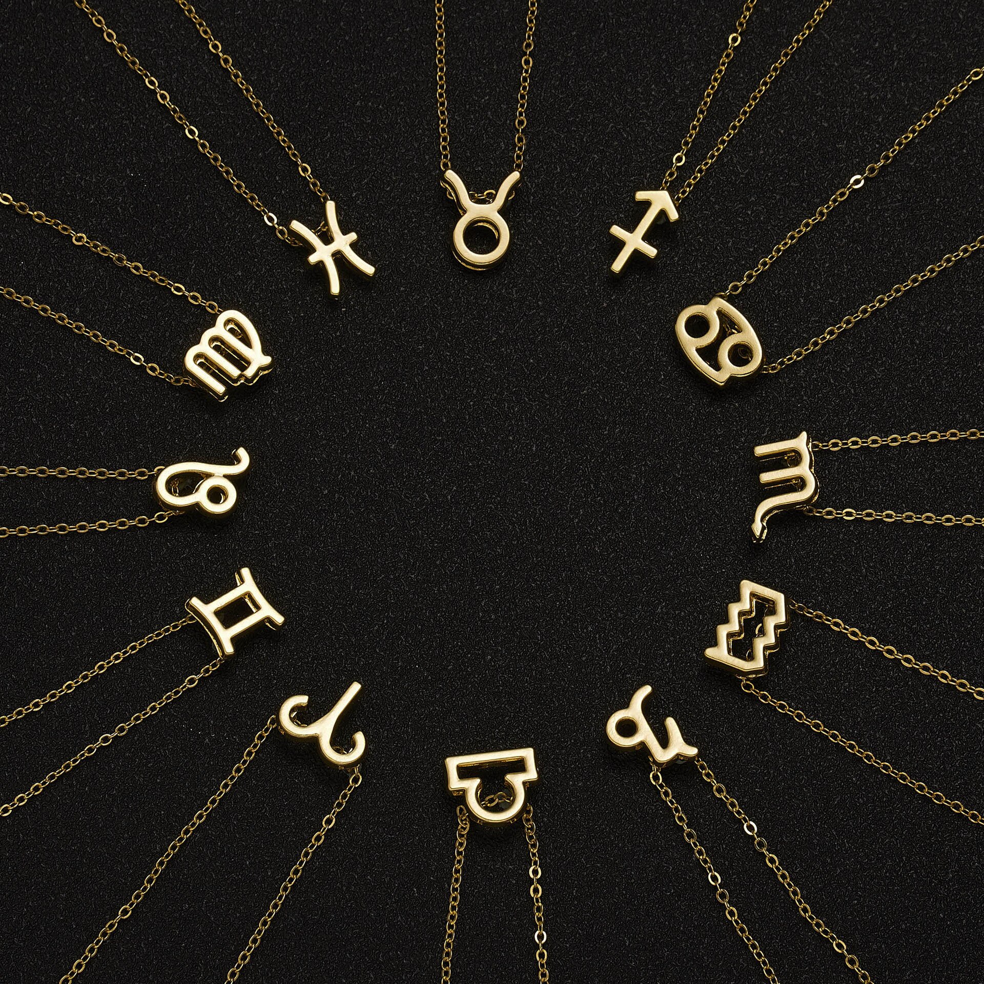 3 Stks/set 12 Sterrenbeeld Hanger Ketting Set Voor Vrouwen Constellation Charm Ketting Vrouwelijke Verjaardag Sieraden Met Karton