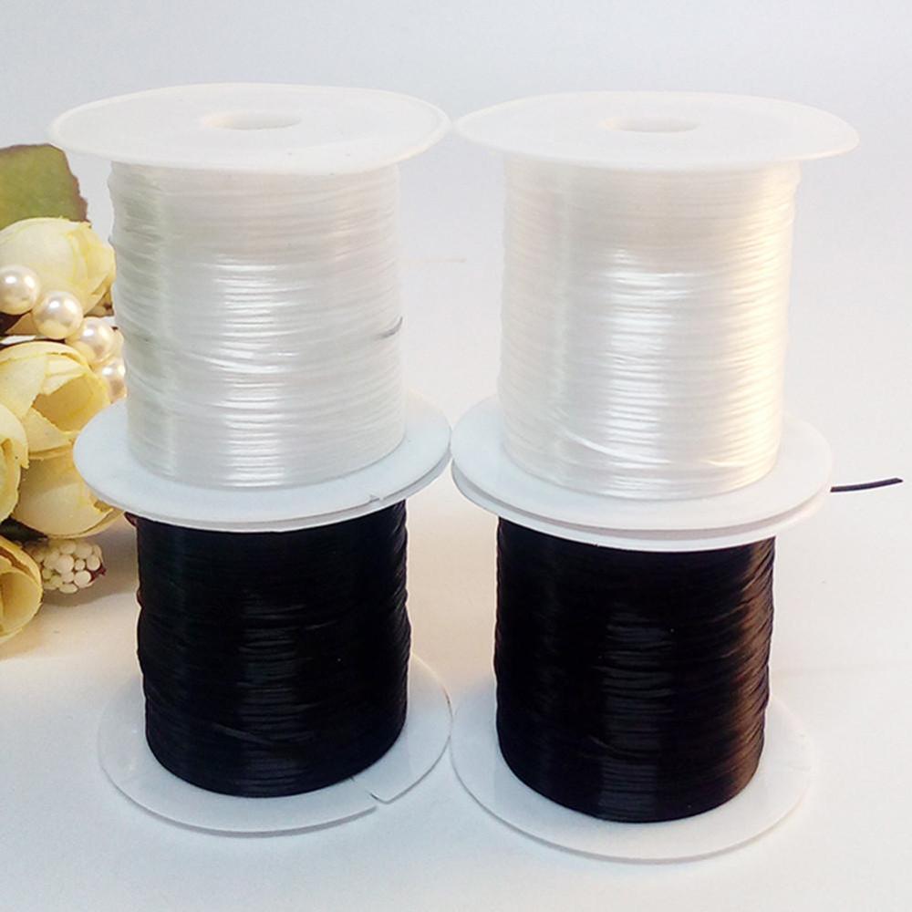 10M/Roll 1mm Spandex Elastic Thread Color Elastic Thread Diy Jewelry Bracelet Beaded Transparent Thread