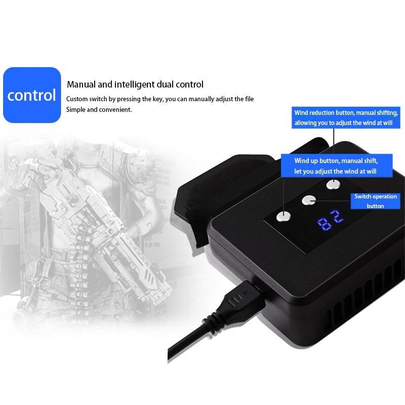 Cooling Fan For Nintendo Switch External Turbo Pumping Cooler Radiator Base For NS Switch Docking Station LED Display Radiator