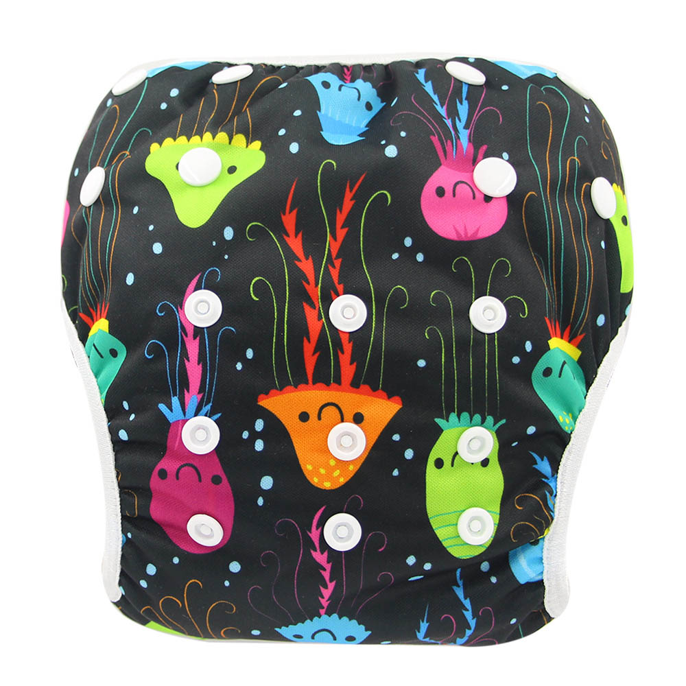Ohbabyka – couche de bain réutilisable pour bébé et tout-petit, couche-culotte ajustable, taille unique, , de réception pour bébé, 3 paquets, nouveauté été