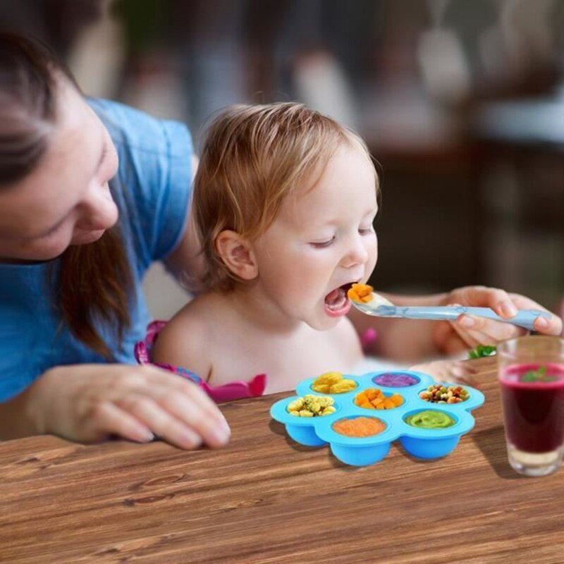 Silicone Egg Bite Mold Baby Food Storage Container Fruit Ice Cube Ice Cream Maker Kitchen Instant Pot Accessories Muffin 1pcs