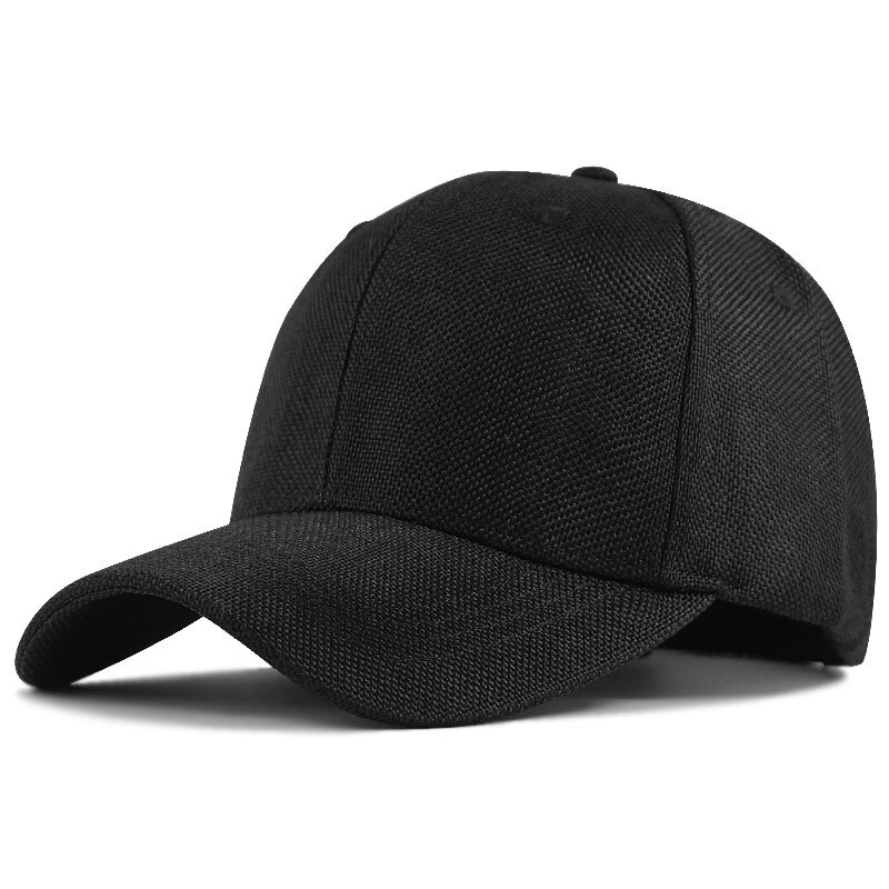 Casquette de baseball en lin pour hommes, grande taille, 55-60cm, 61-66cm, chapeau de soleil pour l'extérieur, cool, sport, snapback