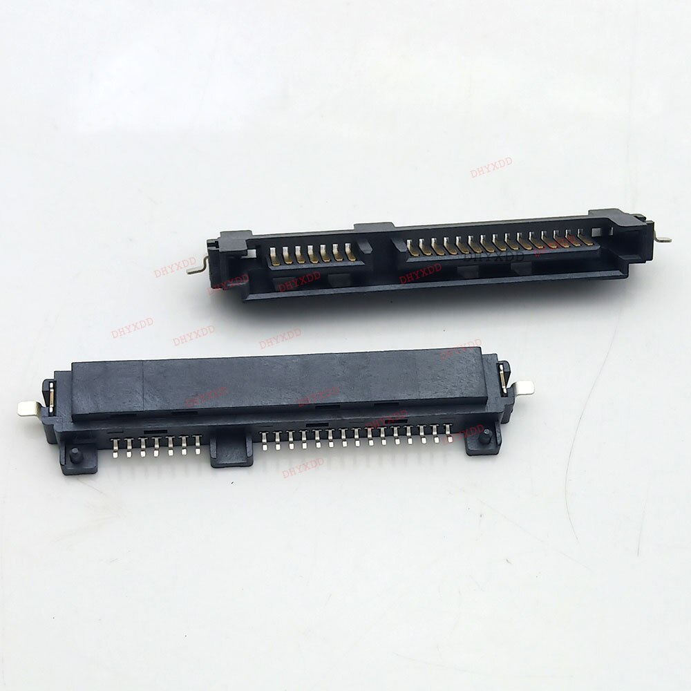 2-10pcs 7+15 Pin 22Pin Right Angle SMT Male Sata Connector Socket For Hard Drive HDD